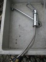 シングルレバーTKG31UPXの修理1「駐車場に散水栓」3