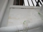 高圧洗浄機で剥がれた塗装の下地補修「外壁補修」27